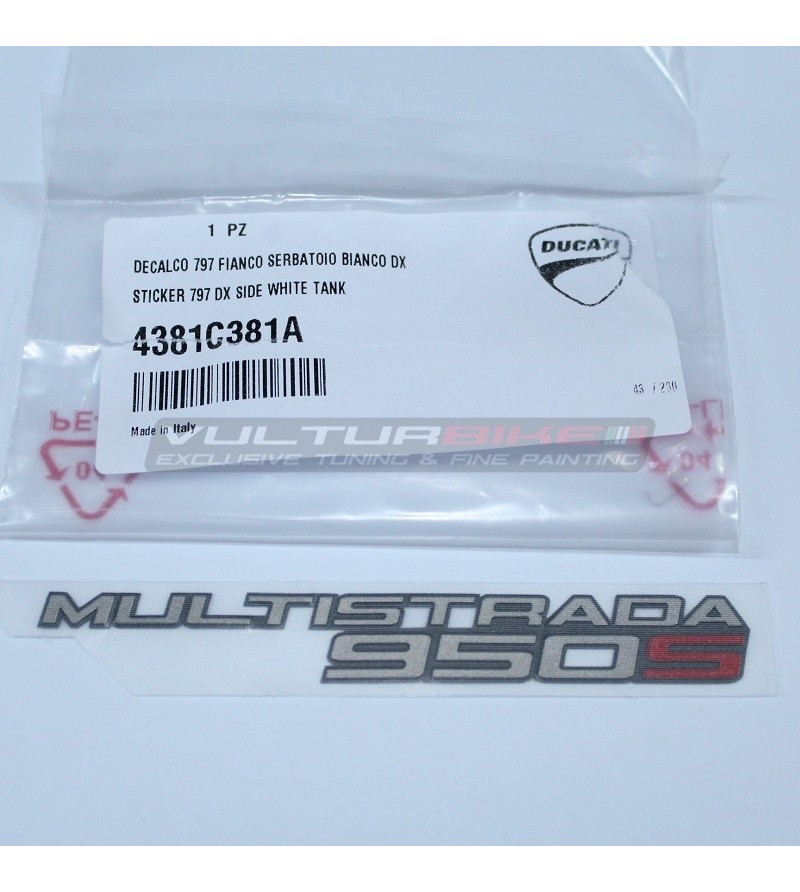 Rechter Aufkleber - Ducati Multistrada 950S