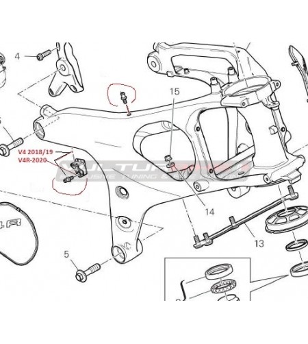 Vite speciale ORIGINALE Ducati Panigale V4 / V4S/ V4R / V4 2020 