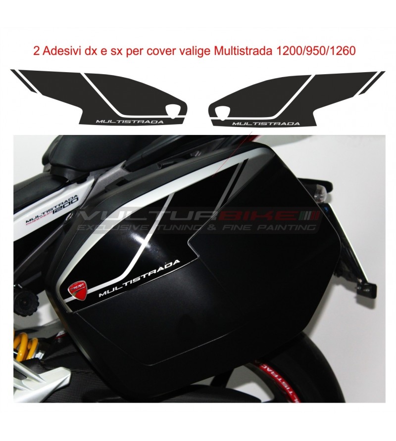 Aufkleber für Seitenkoffer - Ducati Multistrada 950 / 1200 / 1260