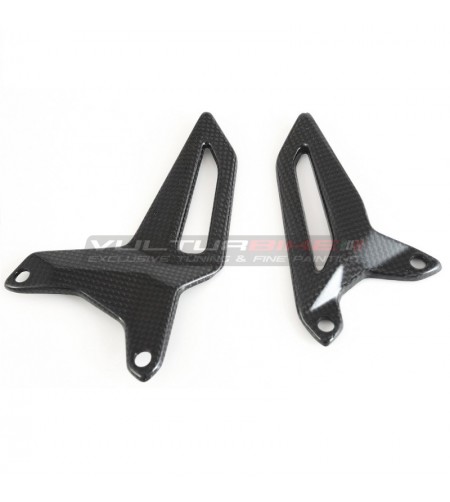 Pair of carbon heel guards - Ducati Panigale V2 2020