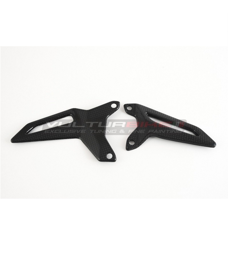 Pair of carbon heel guards - Ducati Panigale V2 2020
