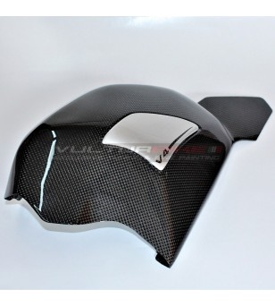 Copri forcellone personalizzato in carbonio con slider - Ducati Panigale V4 / V4S / V4R
