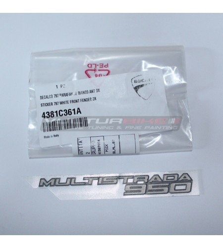 Autocollant ORIGINAL bulle côté droit - Ducati Multistrada 950 