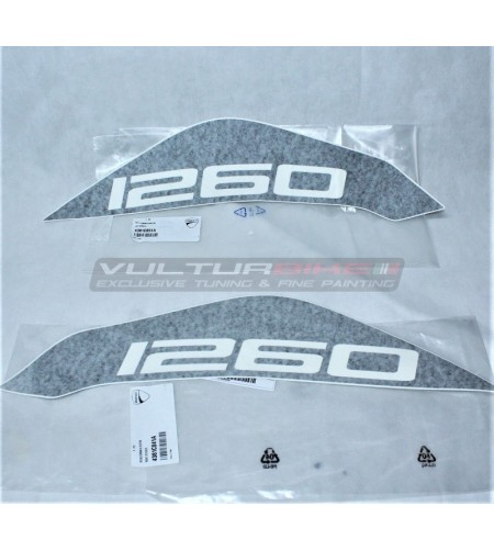 Pair of ORIGINAL tank decals - Ducati Multistrada 1260 ENDURO 