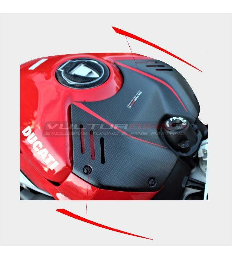 Autocollants de couverture de batterie - Ducati Panigale V4 / V4S / V4R