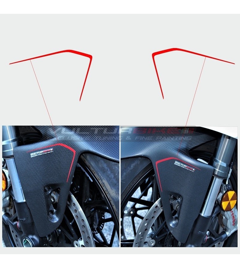 Front mudguard stickers - Ducati Panigale V4 / V2 2020 /  Streetfighter V4