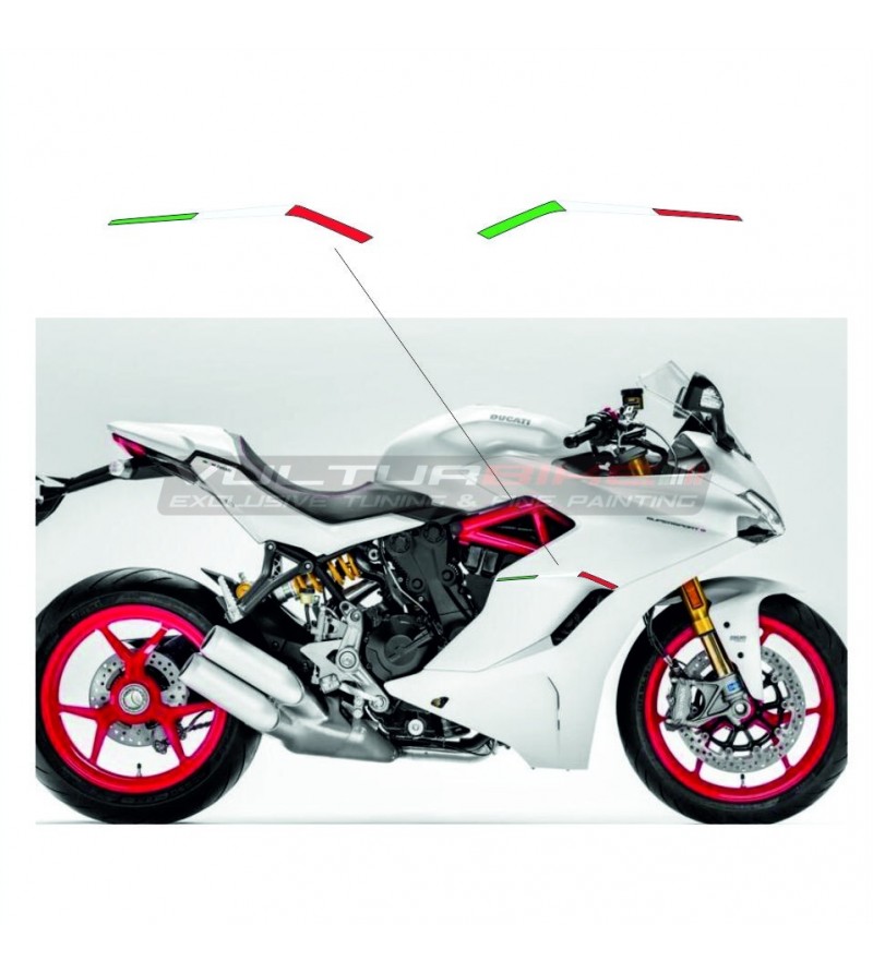 Bandiere resinate per fiancate laterali - Ducati Supersport 939