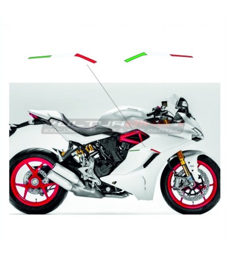 Resin italian flags for side panels - Ducati Supersport 939