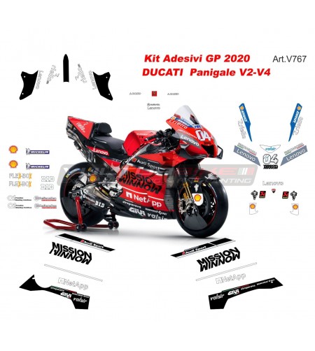 GP 2020 stickers kit - Ducati Panigale V4 / 899 / 1199 / 959 / 1299 / V2 2020 