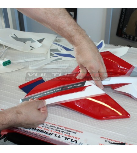 Kit completo de pegatinas diseño S CORSE - Ducati Streetfighter V4 2020 / 2022 