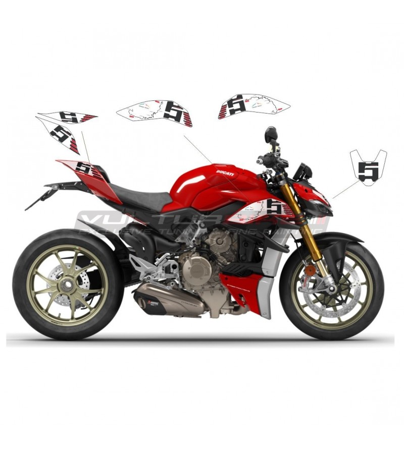 Pikes Peak « Route » Sticker Kit - Ducati Streetfighter V4 / V4S