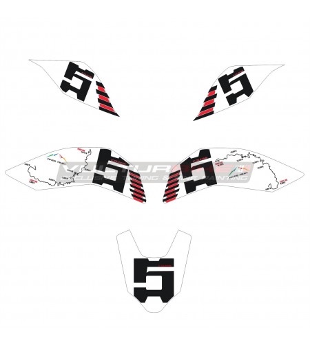 Kit de pegatinas Route Pikes Peak - Ducati Streetfighter V4 / V4S
