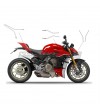Kit adesivi bianchi con bandierine - Ducati Streetfighter V4 / V4S 