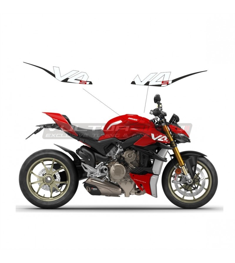 Adesivi per fiancate design personalizzato - Ducati Streetfighter V4 / V4S