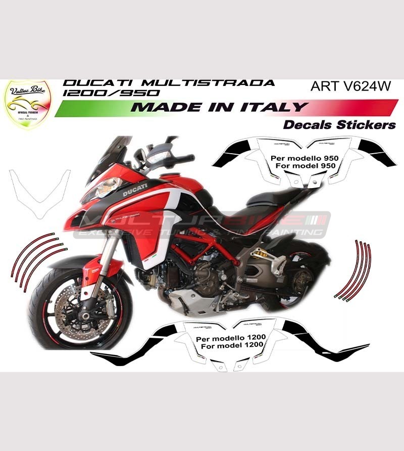 Kit autocollant pour Ducati multistrada 950 - 1200 DVT