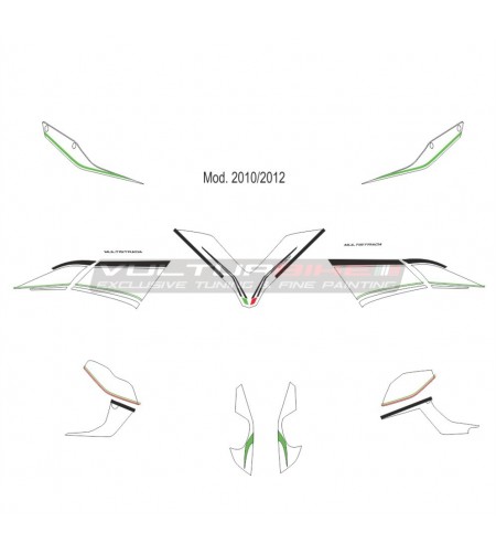 Kit autocollant personnalisé - Ducati Multistrada 1200 2010/14 