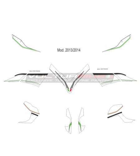 Stickers kit custom - Ducati Multistrada 1200 2010/14 