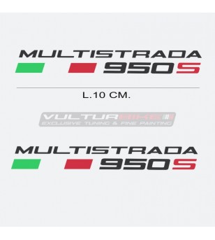 Pair of stickers - Ducati Multistrada 950S lettering