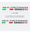 Pair of stickers - Ducati Multistrada 950S lettering 