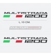 Paar Aufkleber geschrieben Ducati Multistrada 1200 