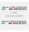 Paar Aufkleber geschrieben Ducati Multistrada 1200s Jahre 