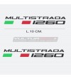 Paire d’autocollants écrite Ducati Multistrada 1260 