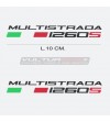 Pair of stickers - Ducati Multistrada 1260s lettering 