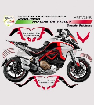 Kit adesivi per Ducati Multistrada 950 - 1200 DVT anno 2015/17