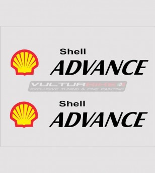Kit 2 stickers Shell Advance various sizes