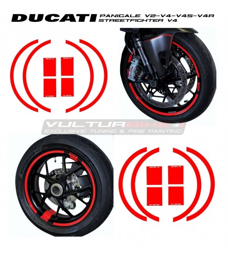 Autocollants pour roues personnelles - Ducati tous les modèles 17 pouces