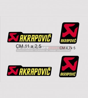 Kit 4 adesivi Akrapovic
