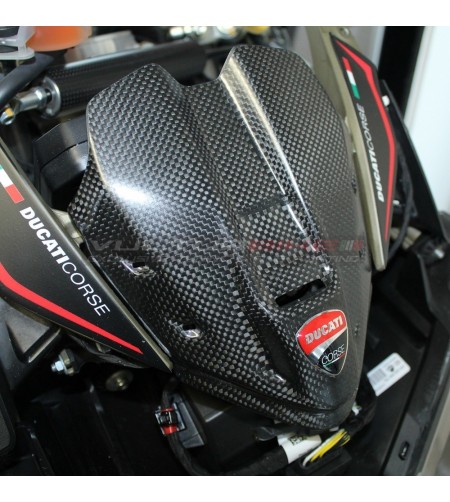 Carbon Instrumentenabdeckung mit Originalschild - Ducati Panigale V4 / V4S 