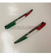 Resinated 3D italian tricolor flags stickers for wings - Ducati Panigale V4 / V4s / V4R