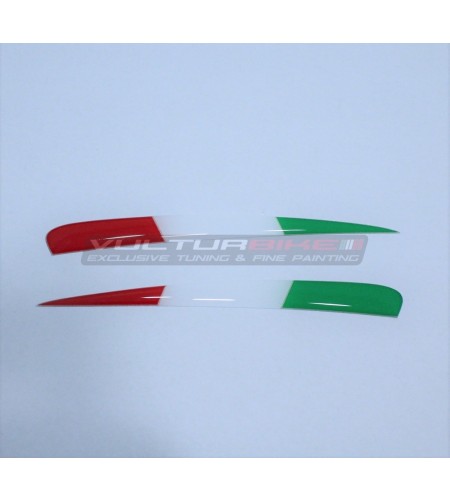 Italian tricolor flags 3D for wings - Ducati Panigale V4 / V4s / V4R 