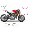 Kit adhésif graphique tricolore - Ducati Monster 696 / 796 / 1100 année 2008 - 2014 