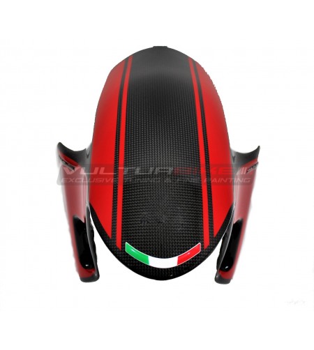 Parafango anteriore in carbonio design personalizzato - Ducati Panigale V4 / V4S / V4R / Streetfighter V4 / V2 