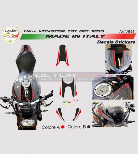 Stickers' kit for new Ducati Monster 797/821/1200 - 2018