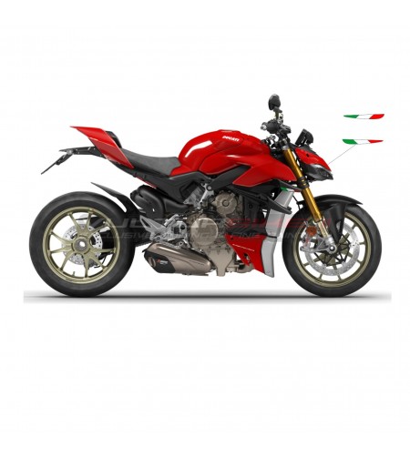 Drapeaux tricolores pour ailerons - Ducati Streetfighter V4 / V4S / V2