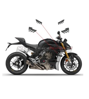 Adesivi per alette stripe edition - Ducati Streetfighter V4 / V4S / V2