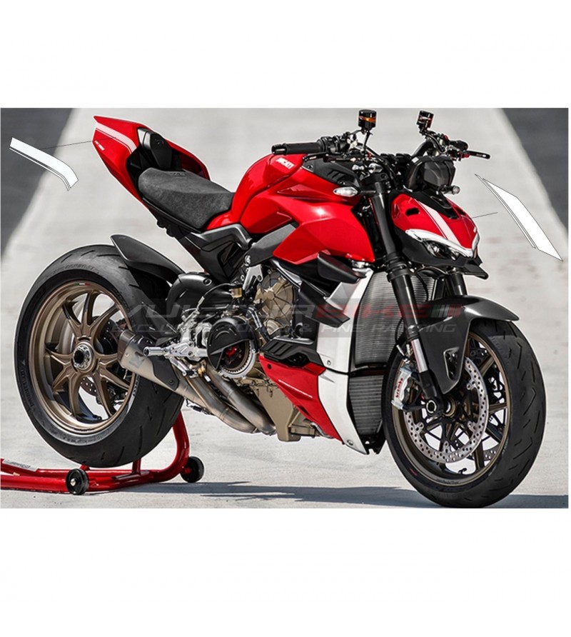 Adesivi per cupolino e codino stripe edition - Ducati Streetfighter V4 e V2