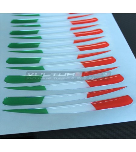 Bandiere tricolore 3D per alette - Ducati Panigale V4 / V4S / V4R 