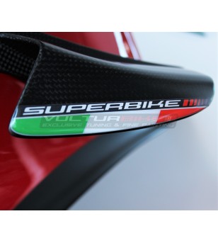 3D resin Italian flags stickers superbike - Ducati Panigale V4 / V4S / V4R
