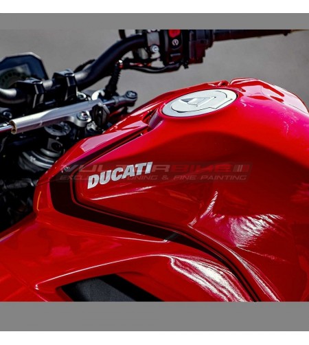 Schwarze Panigale SP Design Klebeset - Ducati Streetfighter V4 / V4S 