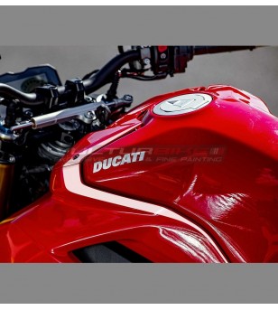 Kit adesivi design Panigale SP bianchi - Ducati Streetfighter V4 / V4S