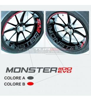 Customizabile stickers for wheel - Ducati Monster 1100 EVO