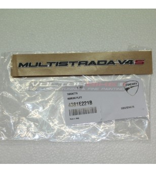 Etiqueta original de Ducati Multistrada V4S 