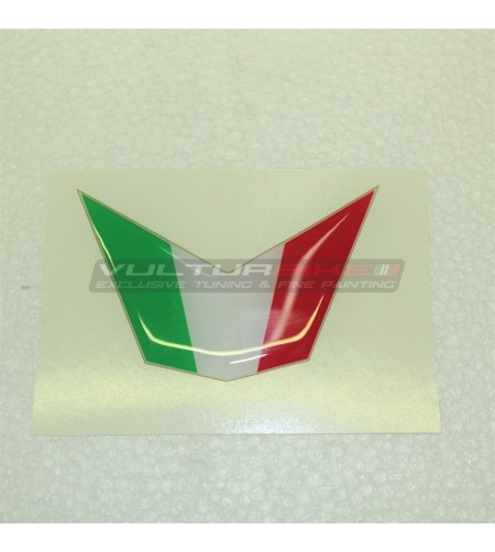 Autocollant drapeau Resinata 3D pour bulle - Ducati 848 / 1098 / 1198 
