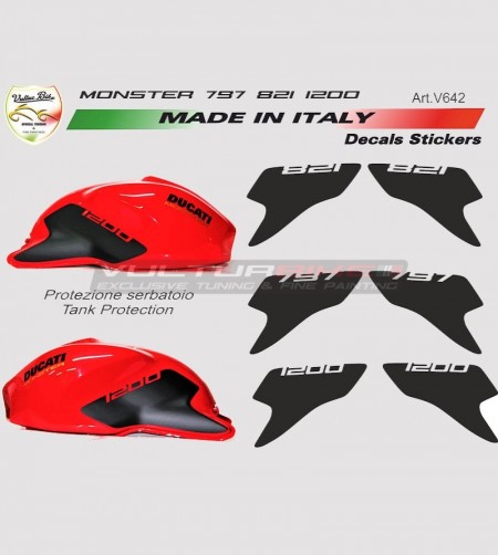 Kit autocollant de réservoir Ducati Monster 797 / 821 / 1200