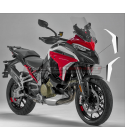 Schwarz weiß Aufkleber für Sidelings - Ducati Multistrada V4