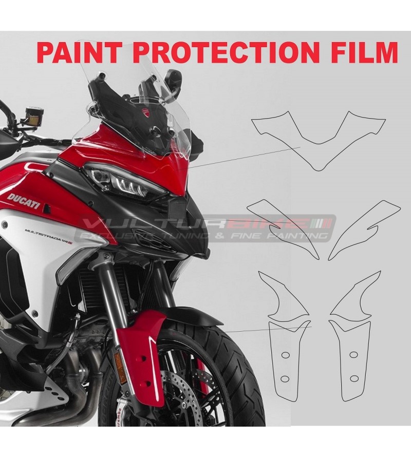 PPF protective film for fairing and fender - Ducati Multistrada V4